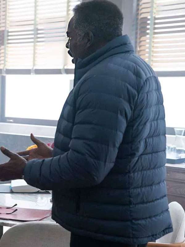 Boston Blue 2026 Ernie Hudson Blue Puffer Jacket