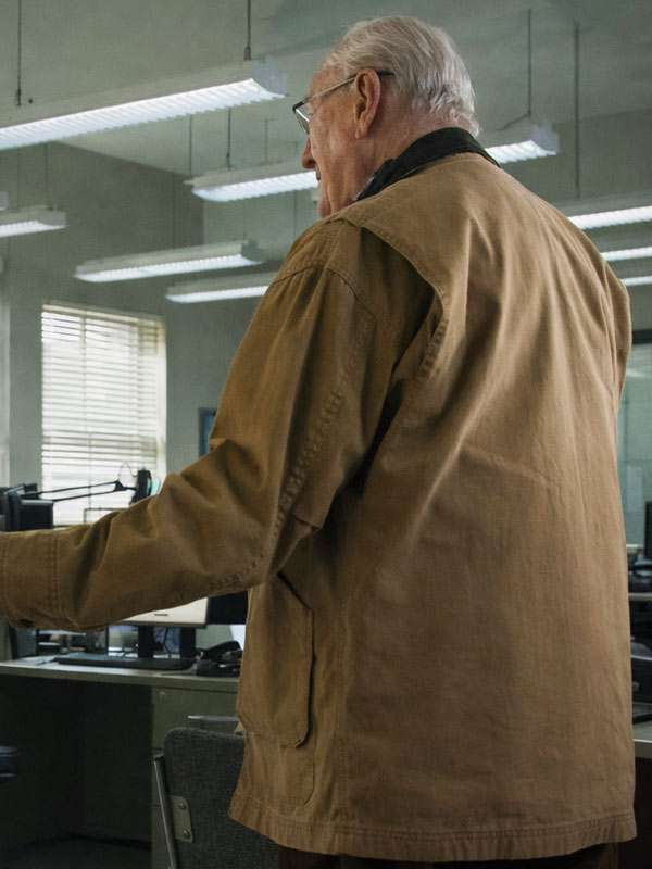 TV Series Boston Blue Len Cariou Brown Jacket