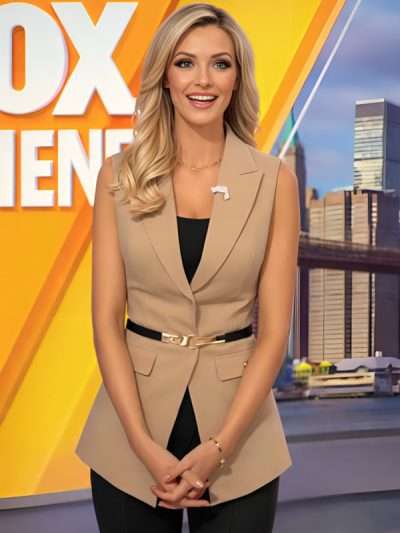 Fox and Friends 2026 Carley Shimkus Brown Vest