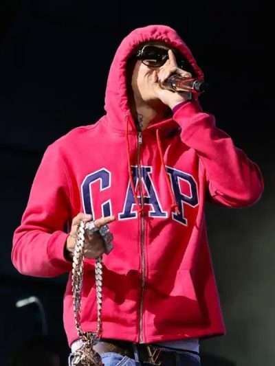 Shop Central Cee Coachella Cap Zip-Up Hoodie