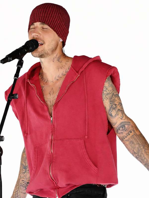 Shop Coachella Valley Music & Arts Festival 2026 Justin Bieber Newport Pink Hoodie