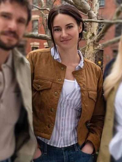 Sloane Caraway Count My Lies 2026 Shailene Woodley Brown Cotton Jacket
