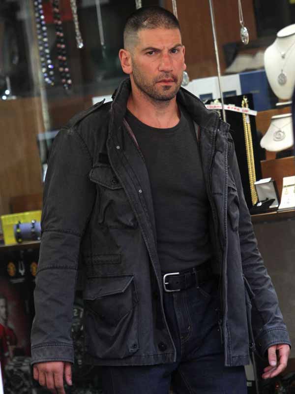 Jon Bernthal Daredevil The Punisher Grey Cotton Jacket