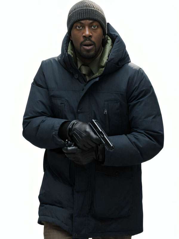 Law and Order 2026 Theo Walker Blue Puffer Jacket