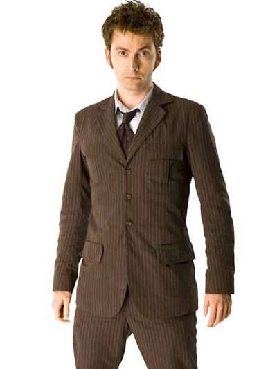 TV Series Doctor Who 10th Doctor David Tennant Brown Suit