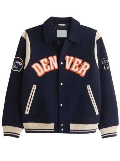 Football Team Denver Broncos Varsity Bomber Jacket