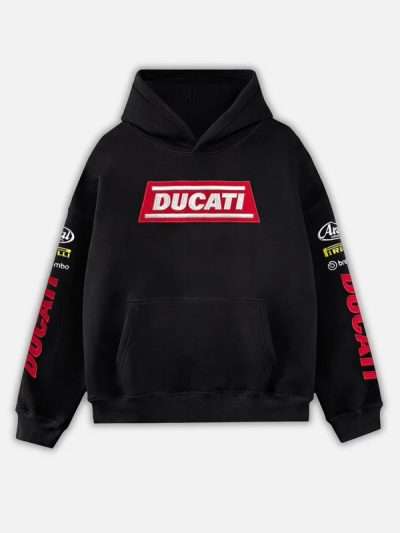 Men Black Ducati Hoodie