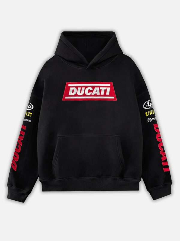 Men Black Ducati Hoodie