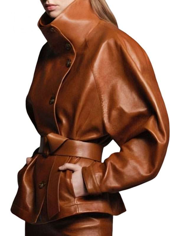 Dune 3 2026 Zendaya Brown Leather Jacket