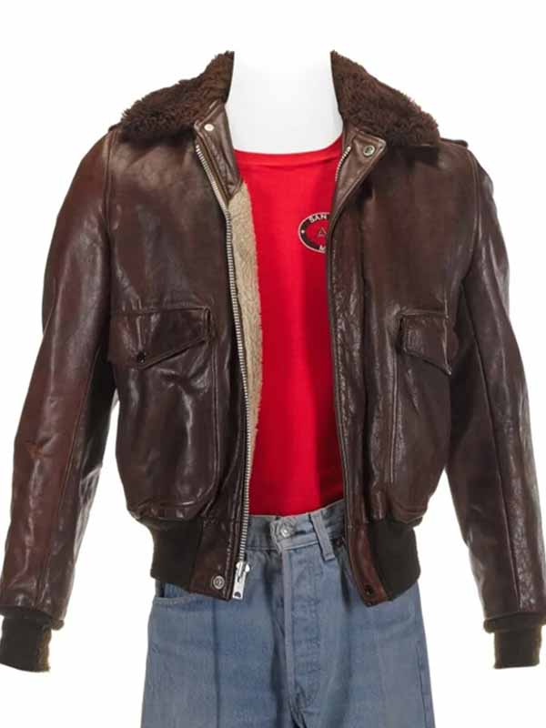 Freddie Mercury Brown Shearling Leather Jacket