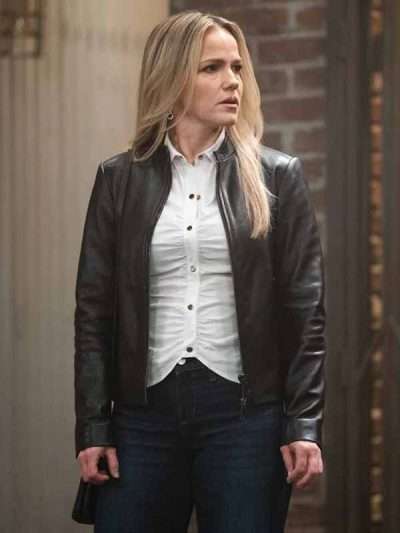 Lulu Spencer General Hospital Black Leather Jacket