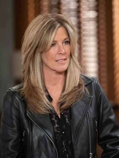 Carly Spencer General Hospital 2026 Laura Wright Black Leather Jacket