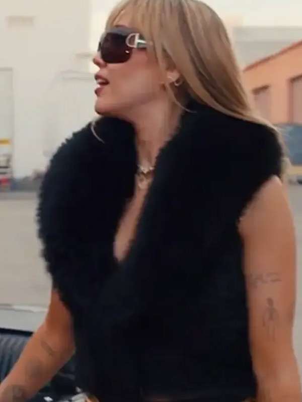 Miley Cyrus Hannah Montana 20th Anniversary Special Fur Vest
