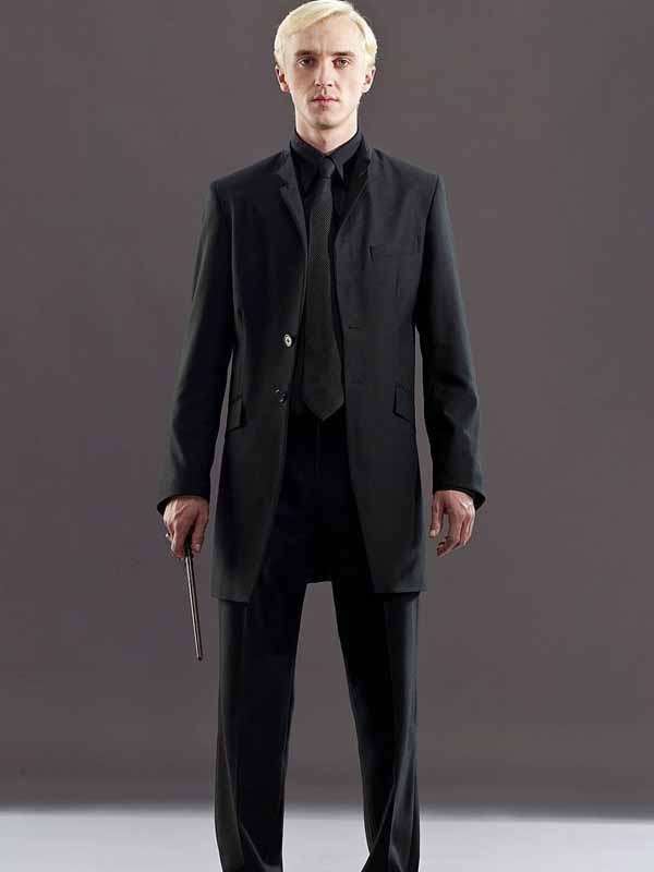Draco Malfoy Black Suit