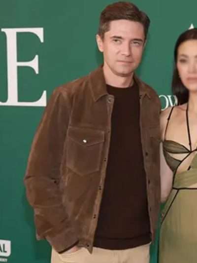 Topher Grace How to Make a Killing Brown Leather Jacket