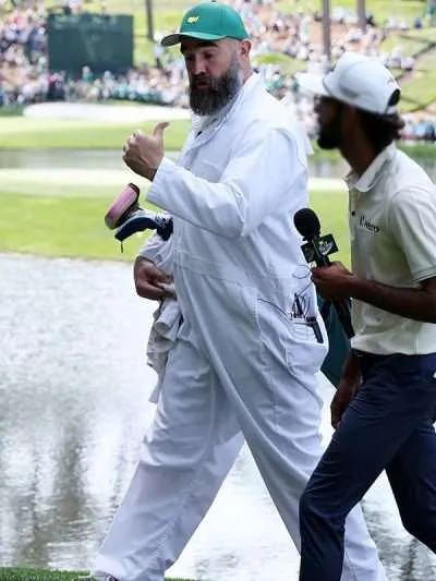 Shop Masters Tournament 2026 Jason Kelce White Jumpsuit