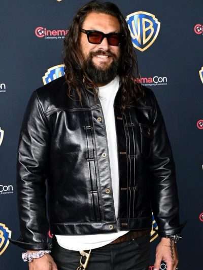 Buy Jason Momoa CinemaCon Black Leather Jacket