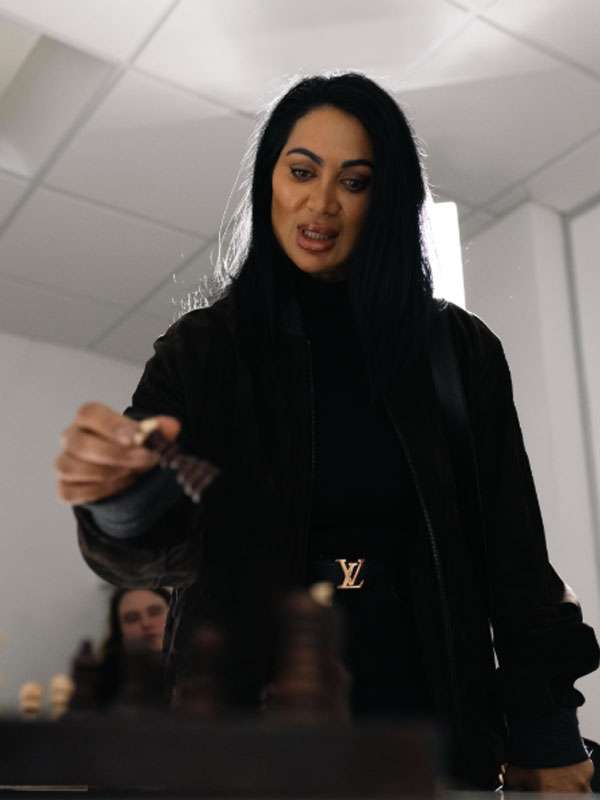 Jeanine Nerissa Sothcott Knightfall 2026 Suede Bomber Jacket
