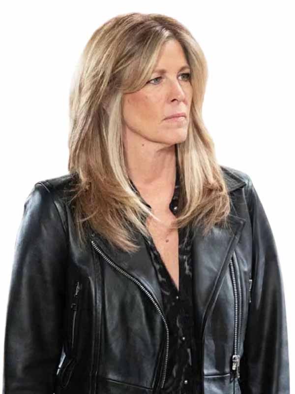 General Hospital 2026 Laura Wright Black Leather Jacket