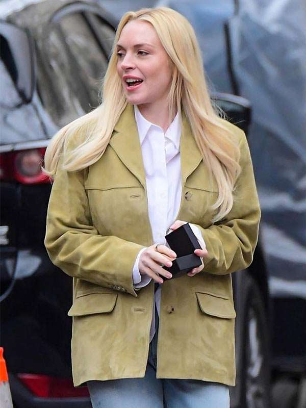 Count My Lies Lindsay Lohan Suede Blazer
