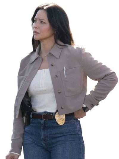 The Rookie 2026 Melissa O'Neil Grey Cropped Jacket