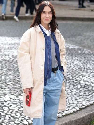 Miu Miu FW 2026 Alexa Chung Cotton Trench Coat
