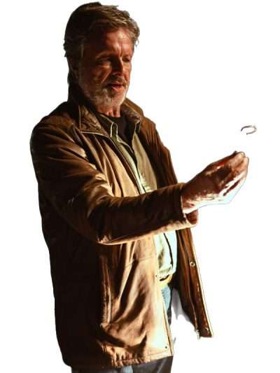 Ian Ogilvy Knightfall 2026 Brown Leather Jacket