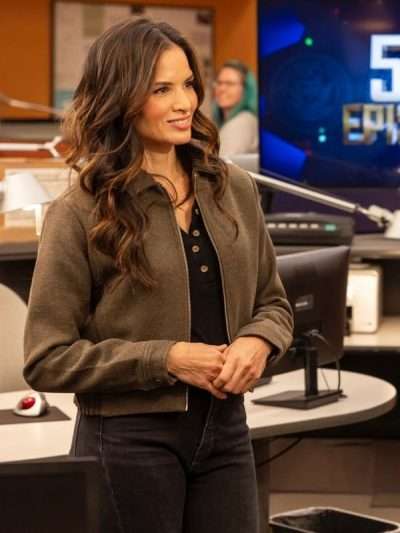 NCIS Celebrates 500 Episodes Katrina Law Brown Wool Jacket
