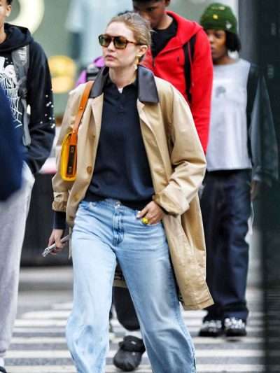 Street Style NYC 2026 Gigi Hadid Trench Coat
