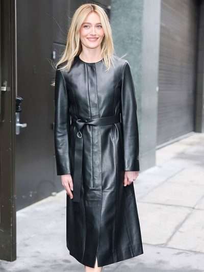2026 Sarah Pidgeon Black Trench Coat