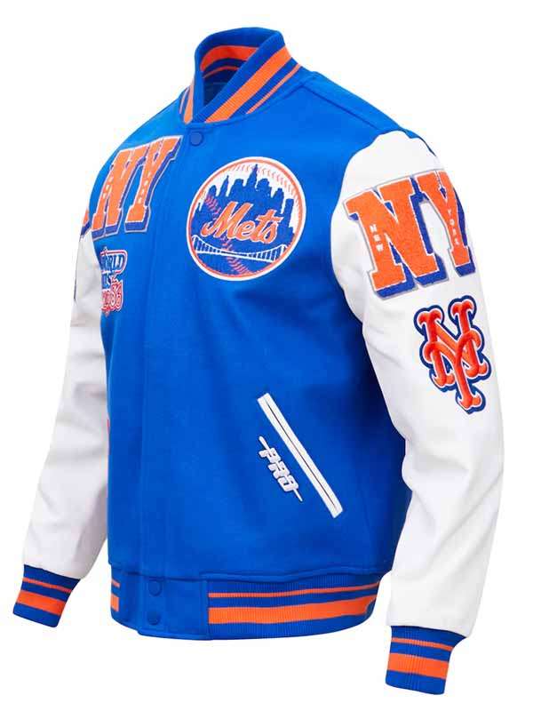 Unisex Baseball Team New York Mets Varsity Jacket