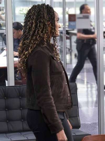 Mekia Cox The Rookie S08 Brown Suede Jacket
