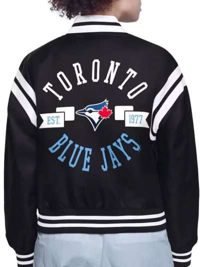Buy Printed Logo Toronto Blue Jays Satin Jacket