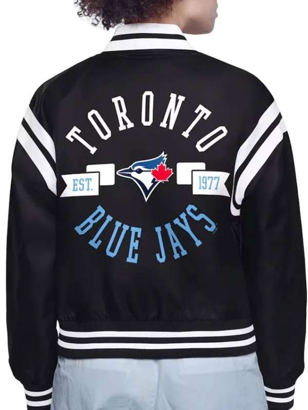 Buy Printed Logo Toronto Blue Jays Satin Jacket