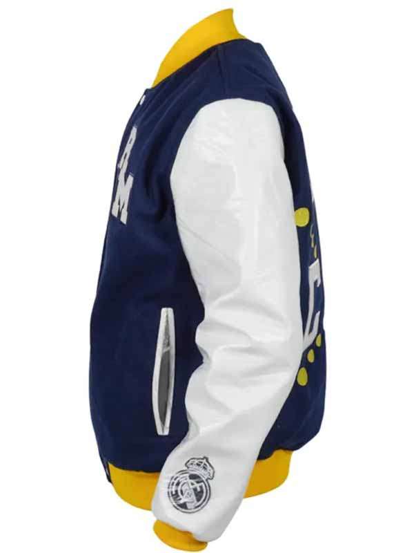 Real Madrid Blue Varsity Jacket