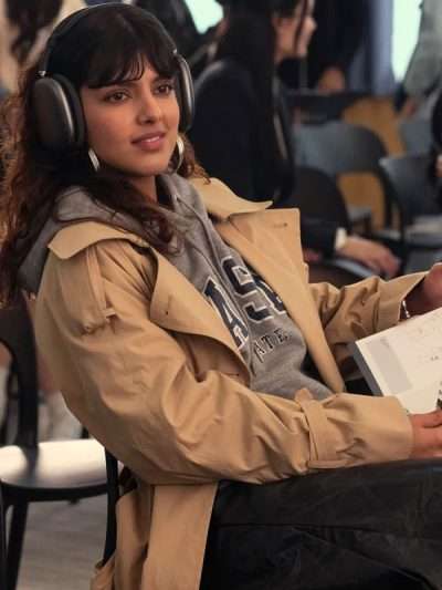 XO, Kitty S02 Sasha Bhasin Beige Cotton Coat