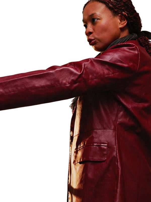 Zari Alisha Rose Short Fuse Leather Coat