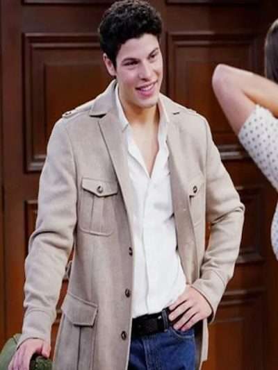 The Bold and the Beautiful Brayan Nicoletti Beige Wool Jacket
