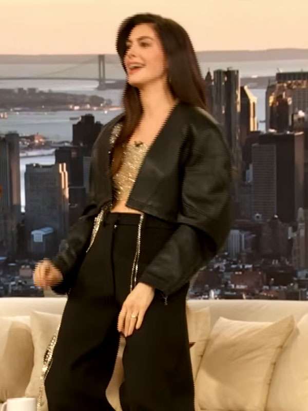 The Drew Barrymore Show 2026 Anne Hathaway Black Jacket