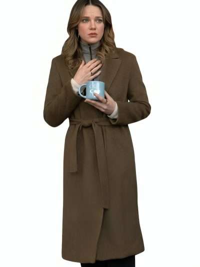 The Young and the Restless 2026 Cait Fairbanks Brown Wool Coat