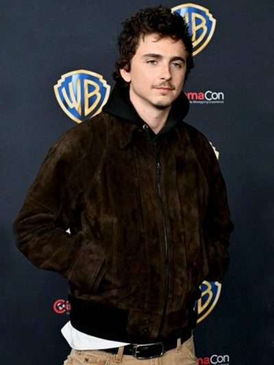Timothee Chalamet CinemaCon Suede Jacket