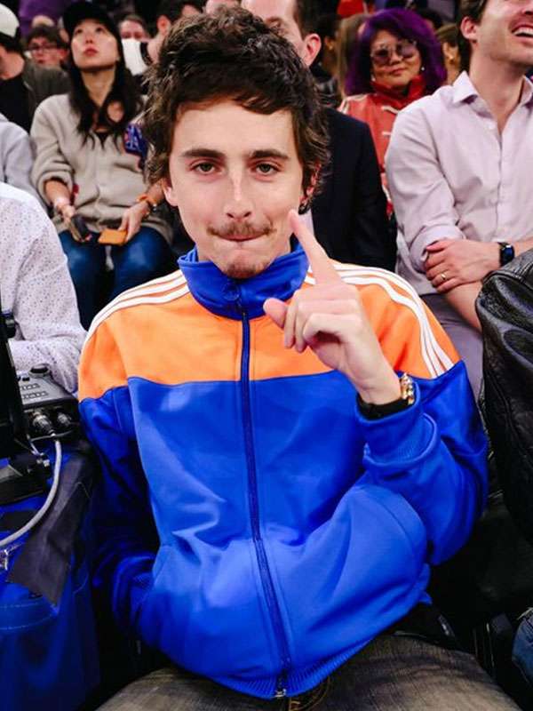 Timothée Chalamet Hawks vs Knicks 2026 Track Jacket