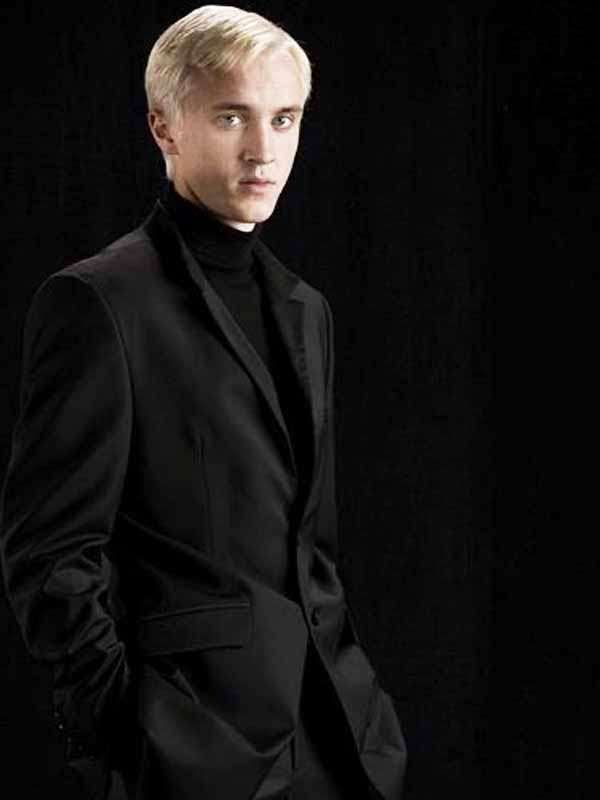 Movie Harry Potter Draco Malfoy Black Suit