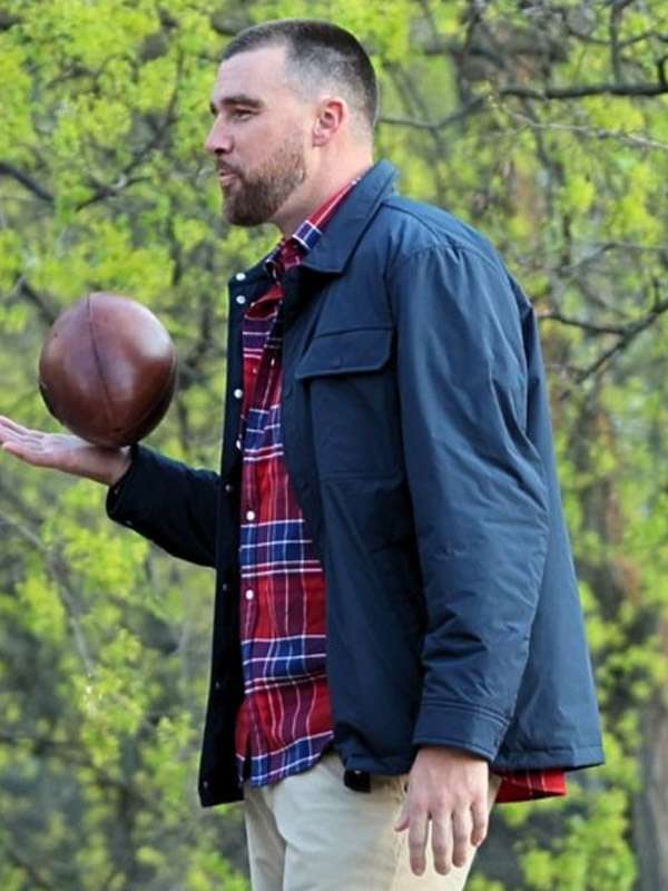 Central Park Travis Kelce Blue Jacket
