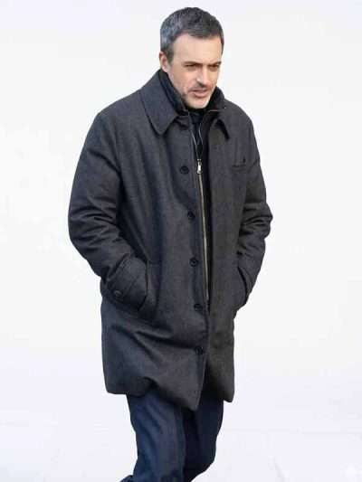 Reid Scott Law and Order 2026 Vincent Riley Grey Wool Coat