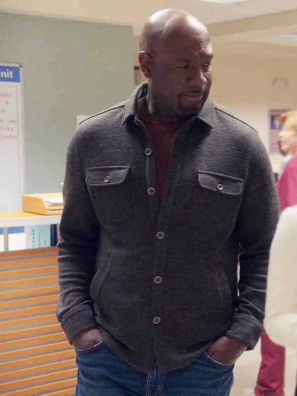 The Rookie 2026 Richard T. Jones Grey Wool Jacket