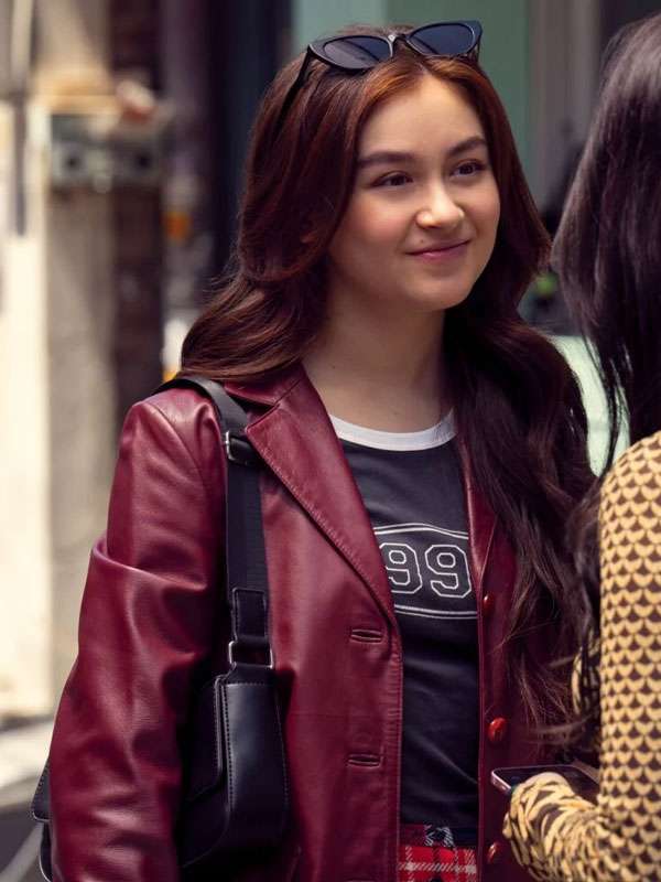 Anna Cathcart XO Kitty Leather Blazer