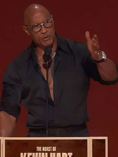The Roast of Kevin Hart Dwayne Johnson Black Shirt