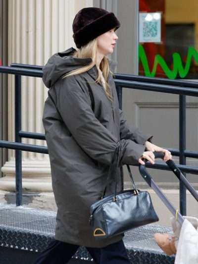 NYC Jennifer Lawrence Grey Coat