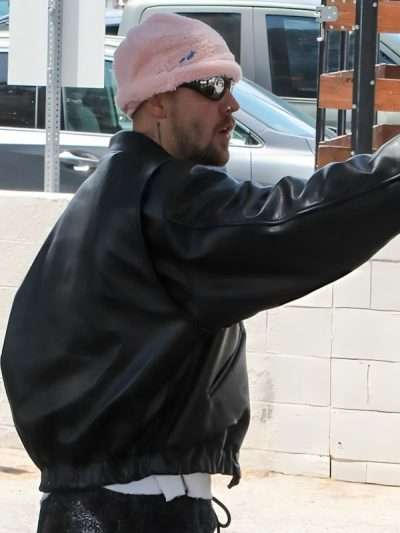 Justin Bieber Black Leather Jacket